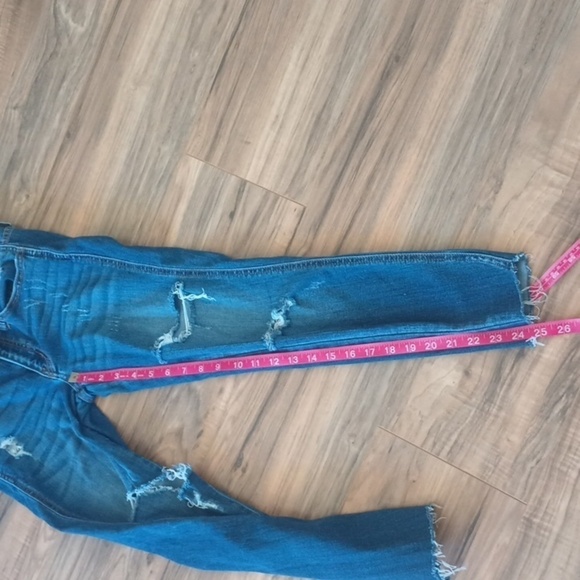 KanCan Los Angeles Twisted Seam raw hem distressed skinny jeans size 26 - Picture 6 of 9